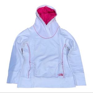 The North Face White Hooded Sweatshirt EUC Sz M